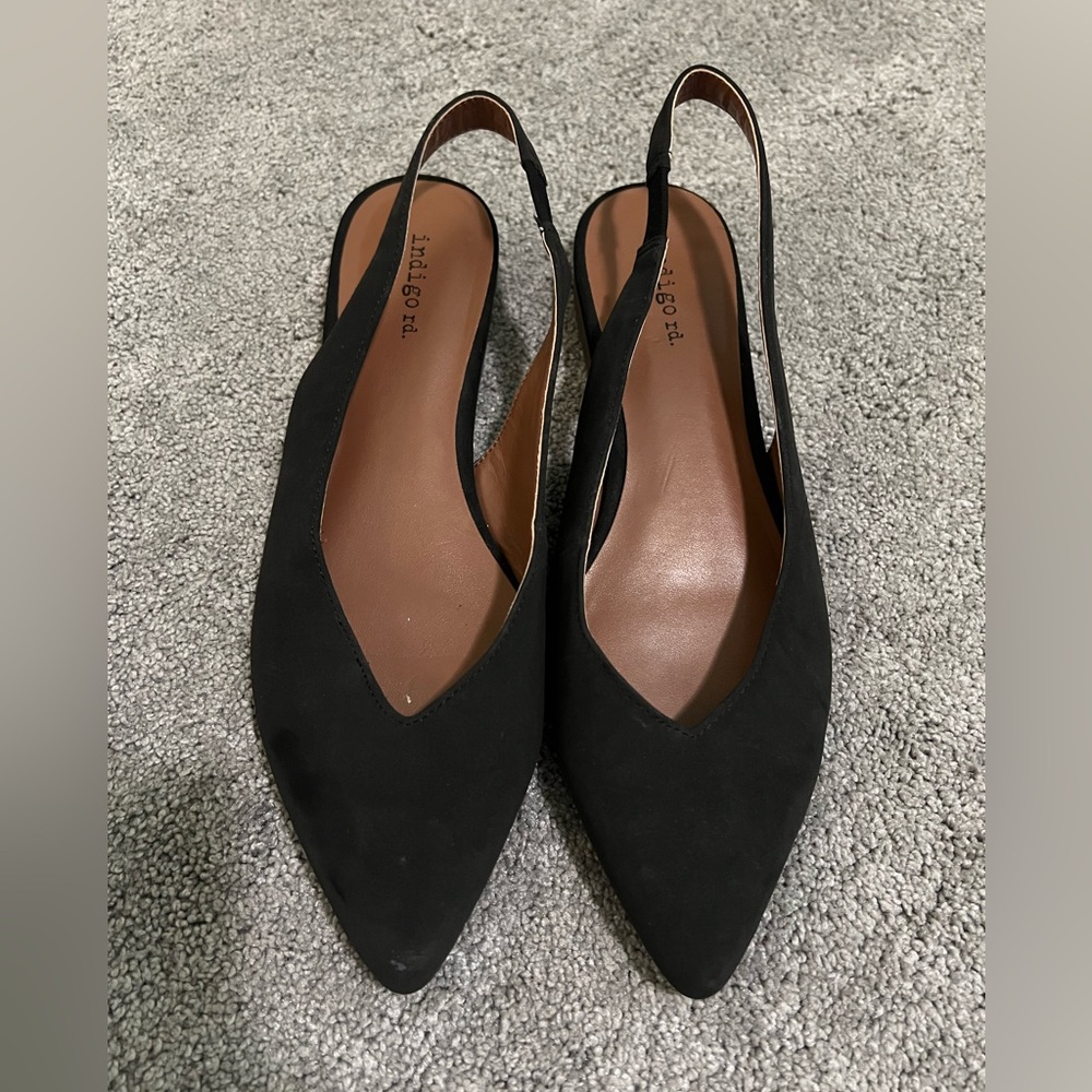 Indigo Rd Black Flats